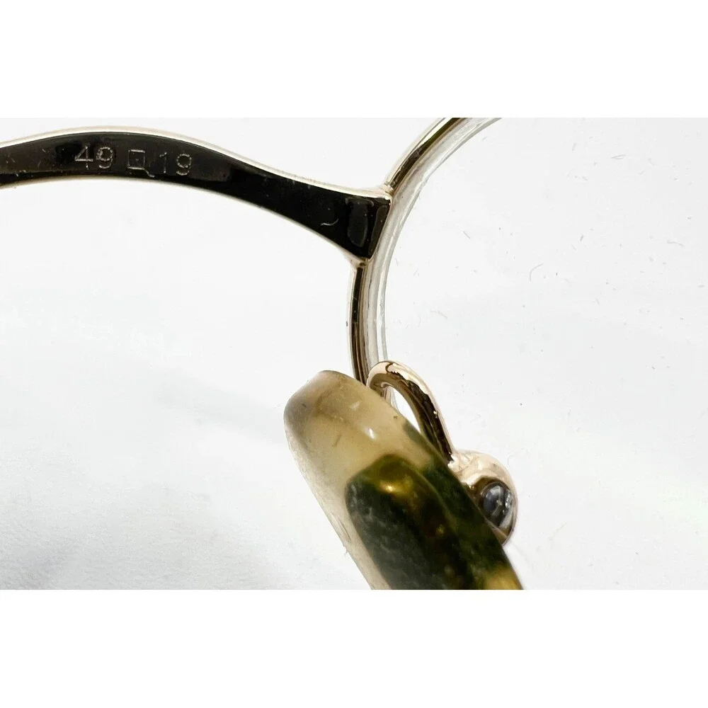 Brooks Brothers Eyeglasses Womens Gold Half Rim BB211 1001 49-19-135 Italy 49mm